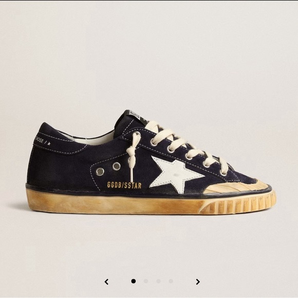 Golden goose Women’s Super-Star Penstar LTD in blue suede with white star. Sz 38 - Picture 3 of 9